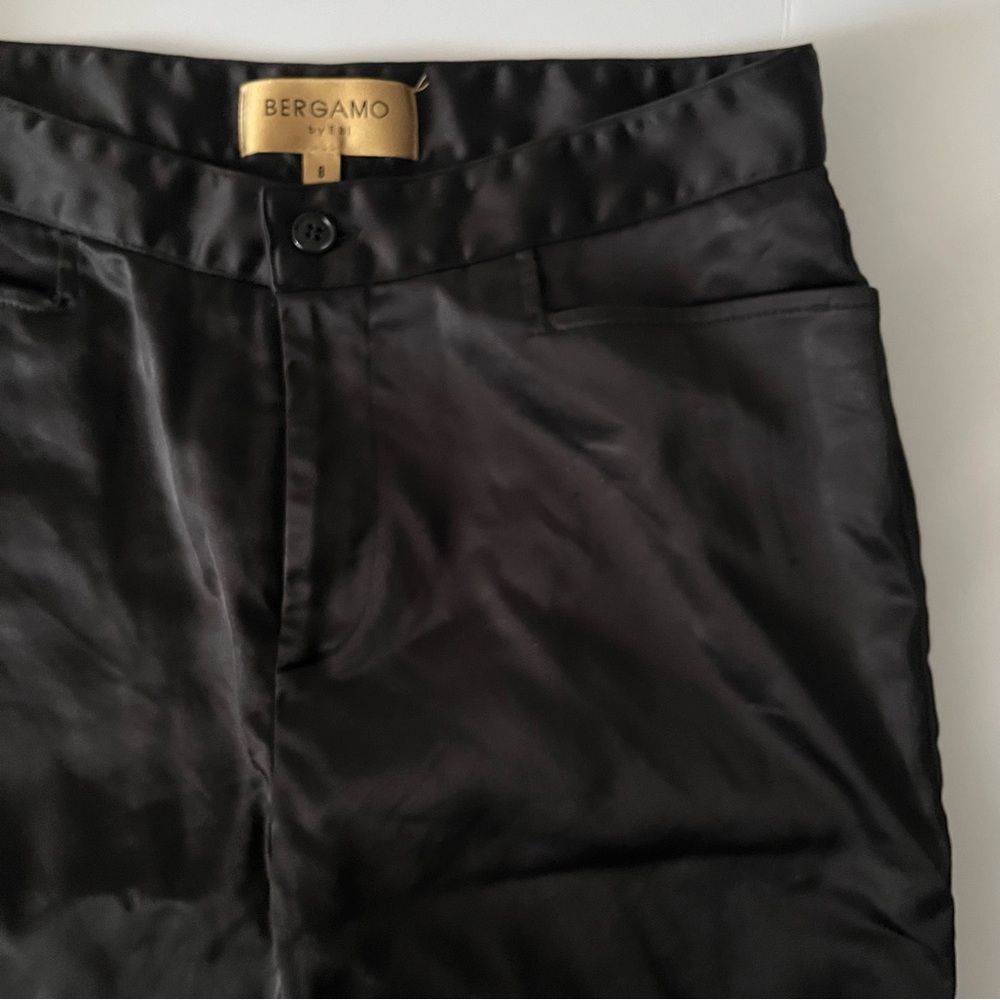 Bergamo By Ebi Women's Black Silky Pants Size 8 View 3